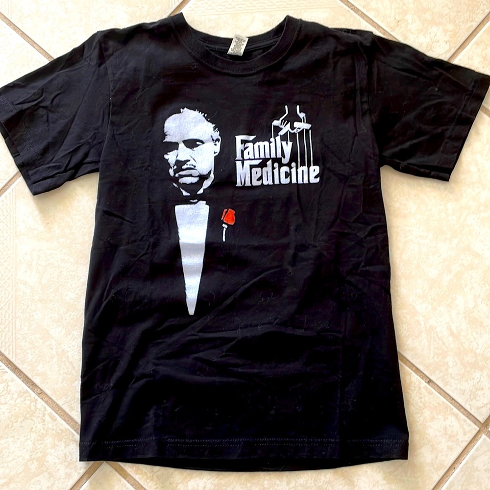 The Godfather T-shirt Welcome to the Family. Size XS Small
